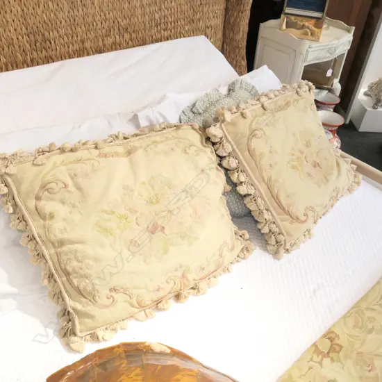 PAIR TAPESTRY CUSHIONS