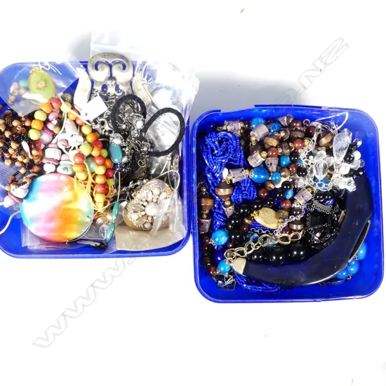 GOOD LG LOT OF COSTUME JEWELLERY; PENDANTS & NECKLACES (125 PIECES)