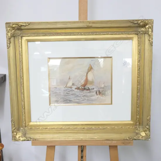 WATER COLOUR OF YACHT