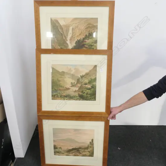 3 FRAMED JOHN GULLY PRINTS - FRAMES 570 X 640MM