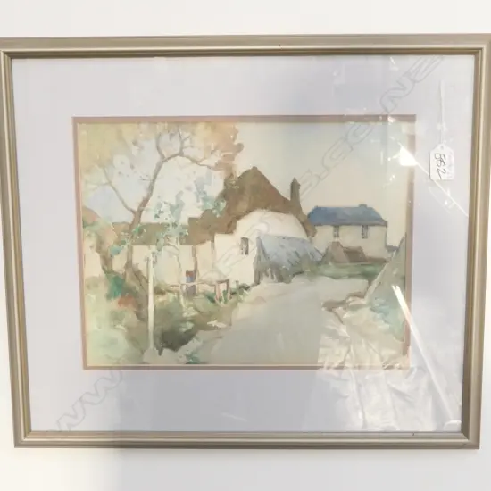 CYRIL PEARCE (UK1882- ?) W/C THATCHED HOUSE  