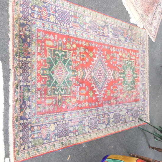 ANTIQUE PERSIAN RUG (worn) 1470 x 2000