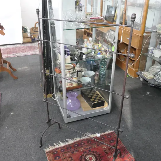 WROUGHT IRON TOWEL RACK