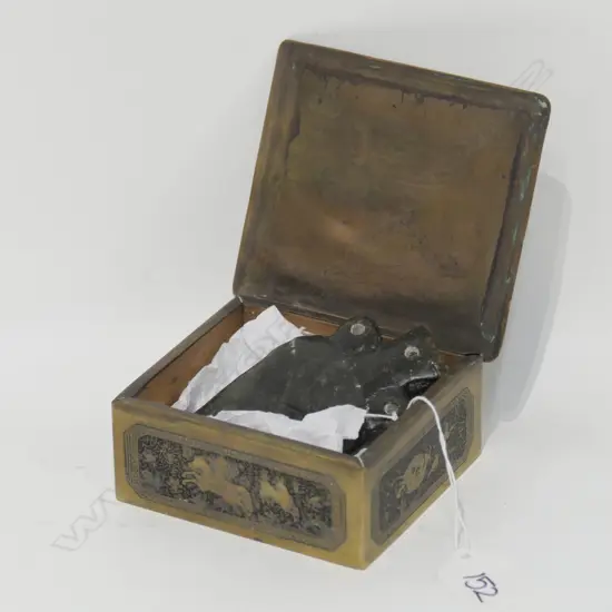 BRASS TIN AND COPY OF EARLY ARROWHEAD