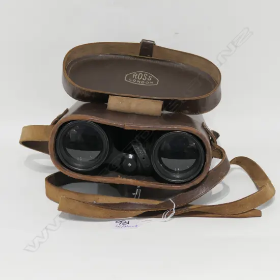 CASED ROSS BINOCULARS