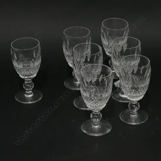 SET 7 WATERFORD CRYSTAL LIQUOR GLASSES
