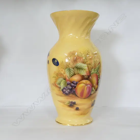 AYNSLEY ORCHID GOLD VASE H 230 MM