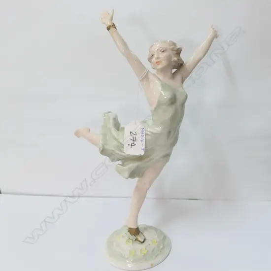 HUTSCHENREUTHER FIGURE OF A DANCER SIGNED H. 300MM  A.F