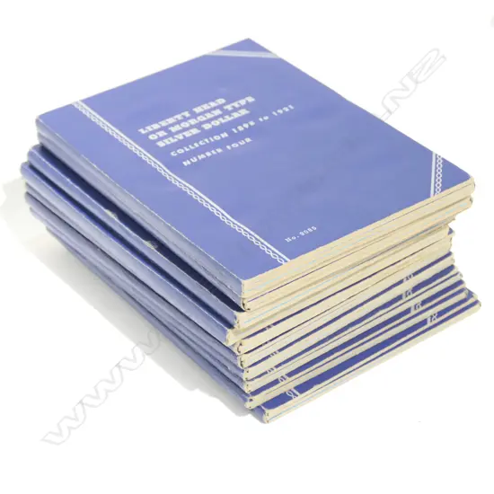 10 LIBERTY HEAD OR MORGAN TYPE SILVER DOLLAR FOLDERS NO COINS