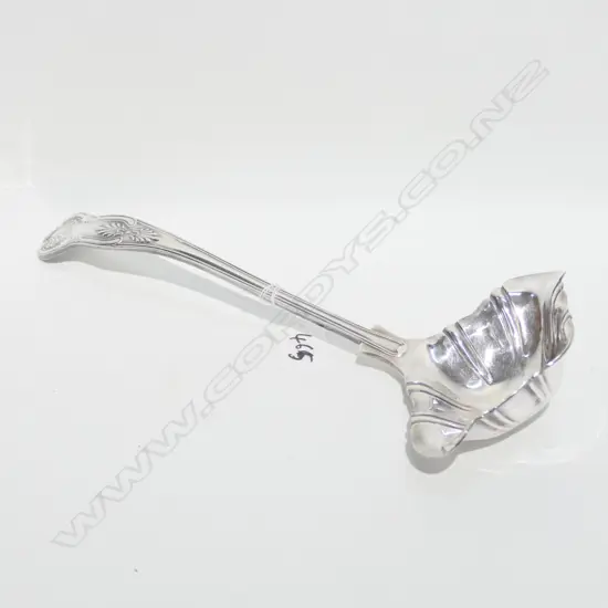 SILVER PLATE DOUBLE STRUCK KINGS PATTERN LADLE