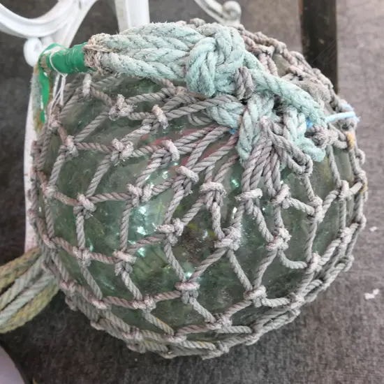 OLD GLASS FISHING NET FLOAT DIA.310mm