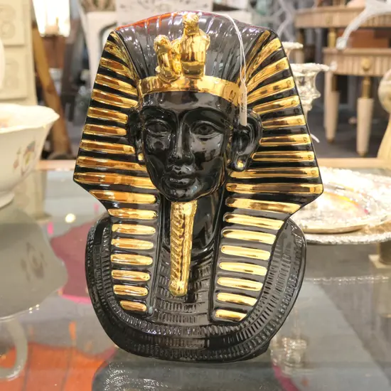 PORCELAIN BUST OF TUTANKHAMEN H 280 MM