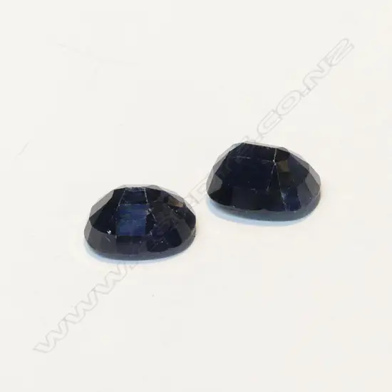 2 DEEP BLUE SAPPHIRES