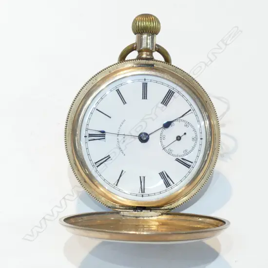 WATHAM GOLD PLATE POCKET WATCH
