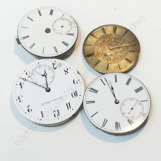 4 ASST POCKET WATCH MOVEMENTS