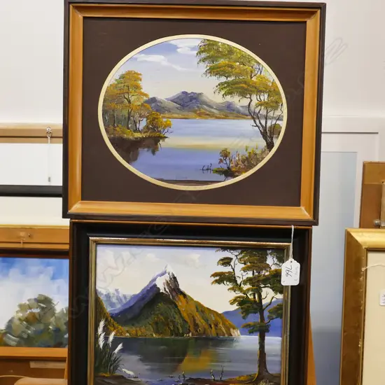 2 P. J. O'SULLIVAN OILS ON BOARD 'LAKE TAUPO' & MITRE PEAK'