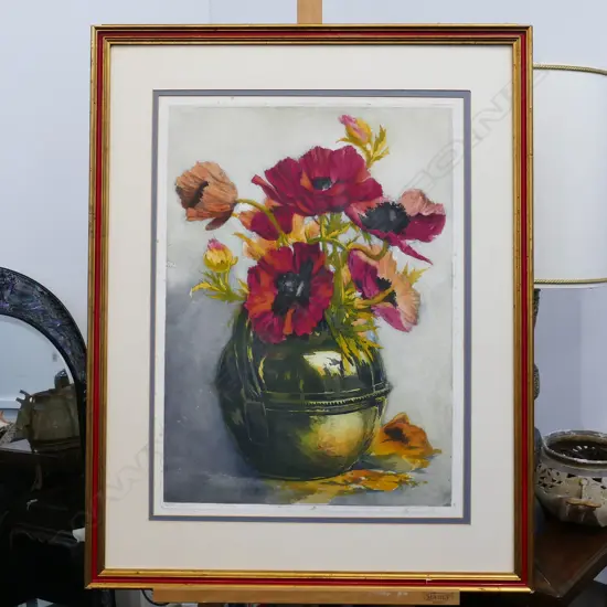 GUSTAVE FRAIPONT (FRENCH  (1849-1923) HAND COL LITHOGRAPH 300/350. 660 x 470mm