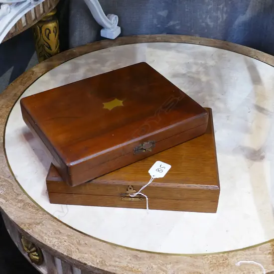 TWO BOXED FISH KNIFE SETS