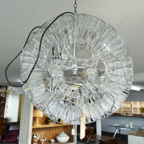 CONTEMPORARY LGE ORB  'REMBRANDT'  LIGHT FITTING