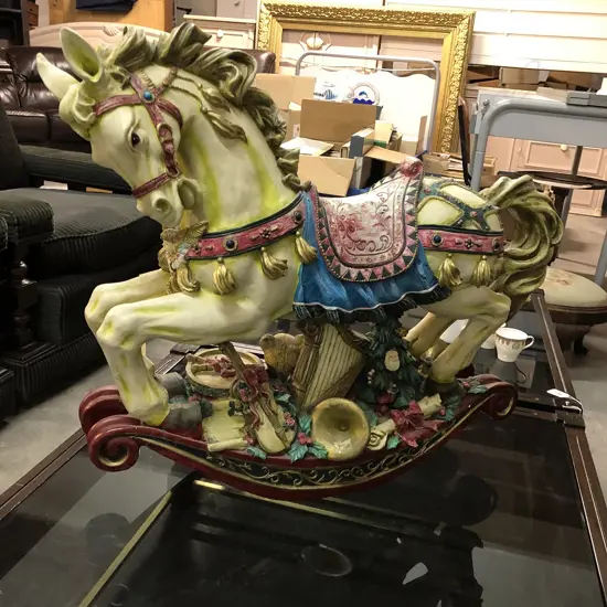 XMAS ROCKING HORSE L 260 MM
