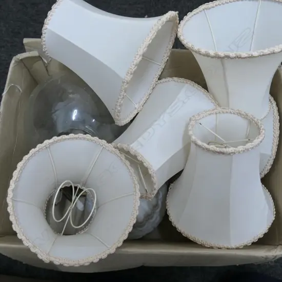 ASST LIGHT SHADES FITTINGS ETC