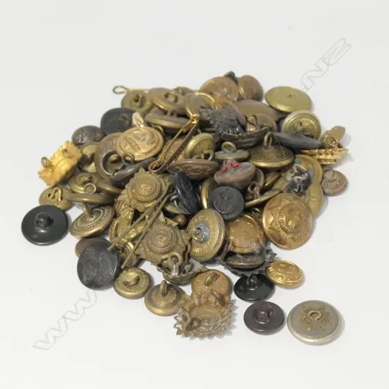 COLLECTION OF REGIMENTAL BRASS BUTTONS