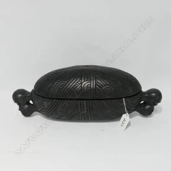 MAORI CARVED WAKA HUIA L.345mm