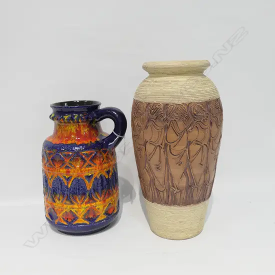 2X OF GERMAN POTTERY VASES 
