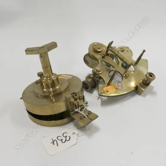 2 OLD STYLE TRAVELLING NAVIGATIONAL INSTRUMENTS