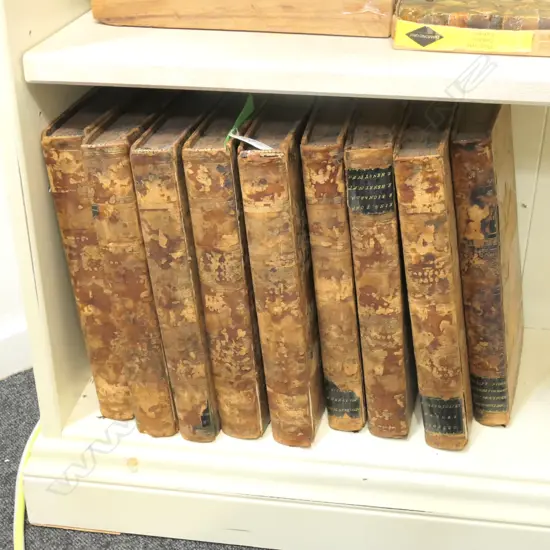 9 LEATHER BOUND VOLUMES SHAKESPEARE