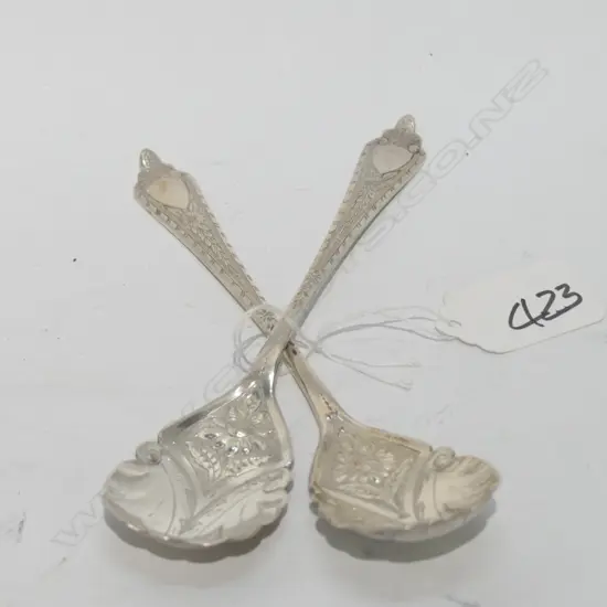PR SILVER PLATE JAM SPOONS (PELICAN MARK AND TW)