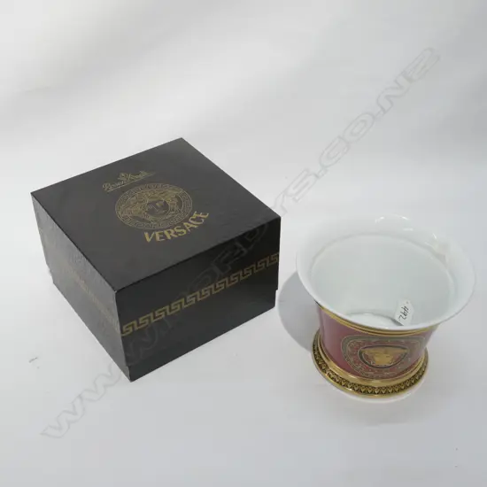 BOXED ROSENTHAL VERSACE VASE H 140 MM