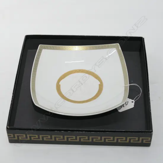 BOXED ROSENTHAL VERSACE SHALLOW DISH L 170 MM