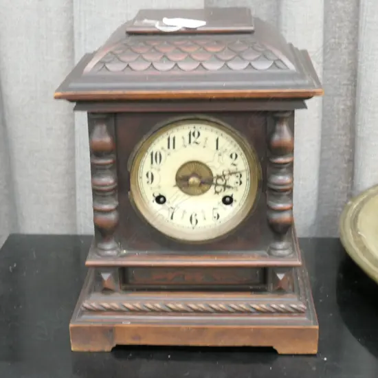 GERMAN MANTLE CLOCK H 450 MM