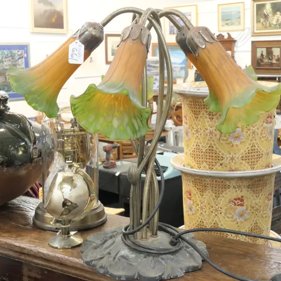 TIFFANY STYLE LAMP H 440 MM