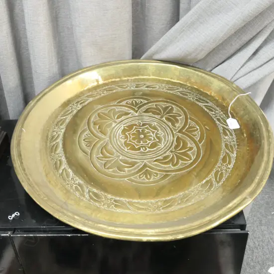 LARGE BRONZE WALL PLAQUE PLATE