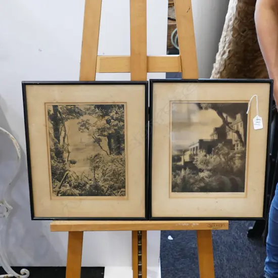 2 CARL RISBERG VINTAGE PHOTOS THE CHATEAU