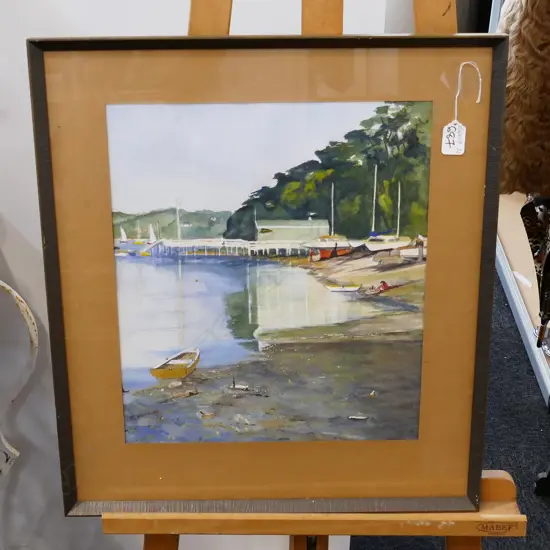 R NIGHTINGALE W/C 'RUSSEL BOATING CLUB'390 X 340mm