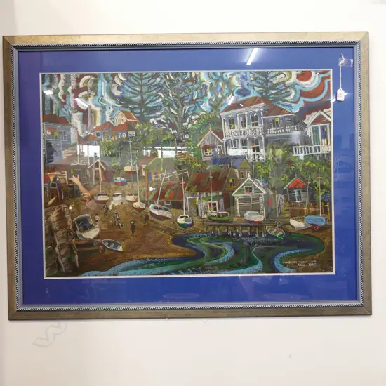 KASE PASTEL PONSONBY YACHT CLUB 1989 880 X 610 MM