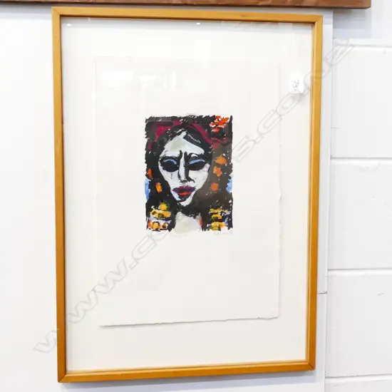 PETER WICHMAN MONOPRINT 'HEAD' SIGNED ENTITLED DATED '81