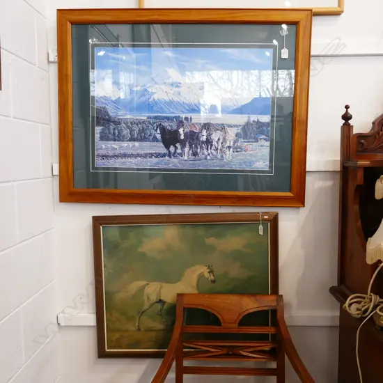 2 HORSE PRINTS BOTH FRAMED