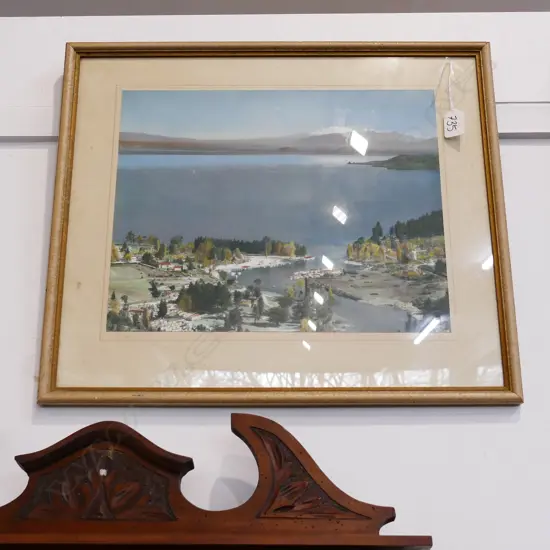 VINTAGE WHITE'S AVIATION PHOTO TAUPO H/COLOURED