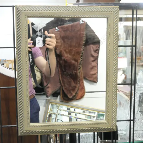 GILT FRAME MIRROR 480MM H 380MM W