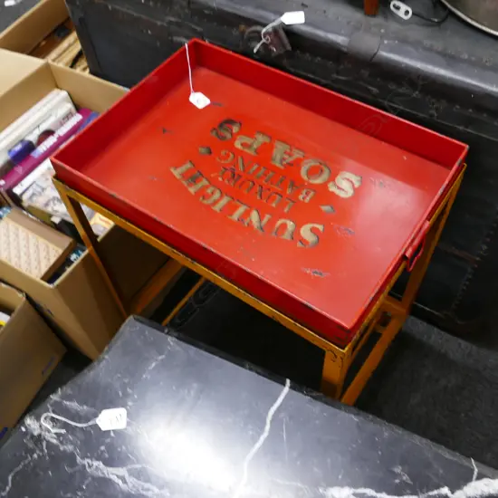 INDUSTRIAL STYLE TROLLEY 600MM H 500MM L