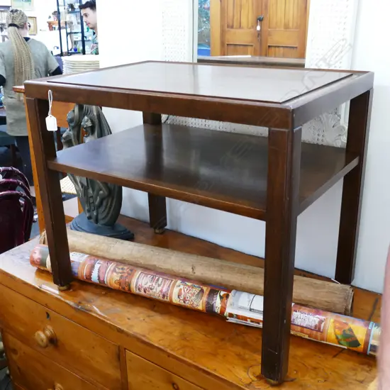 MID CENTURY DUNBAR BERNE USA SIDE TABLE 690MM L 575MM H