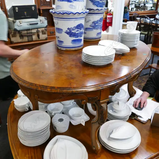 BURR WALNUT OCCASIONAL TABLE W. 1200