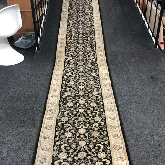 ISFAHAN TURKISH MACHINE KNOTTED RUNNER 800 X 5000MM 