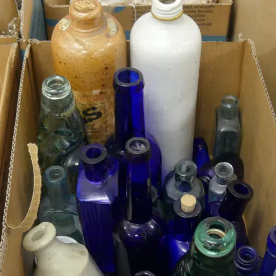 ASST ANTIQUE BOTTLES ETC