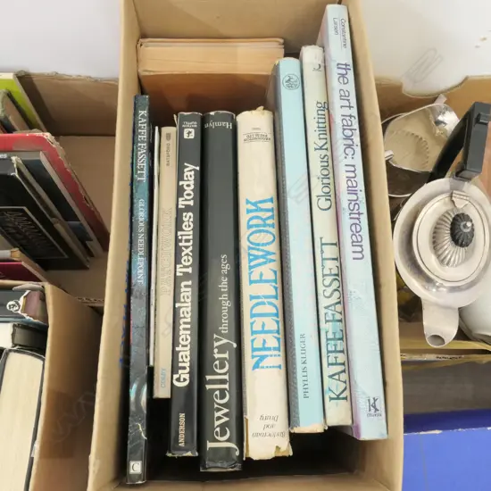 ASST. VINTAGE AND REF. BOOKS ON TEXTILES AND JEWELLERY