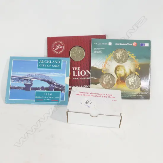 LOTR, AMERICA'S CUP,& 2 OTHER UNCIRC COIN SETS